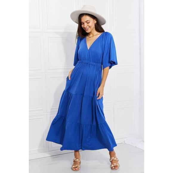 Culture Code Full Size My Muse Flare Sleeve Tiered Maxi Dress - Picture 3 of 11